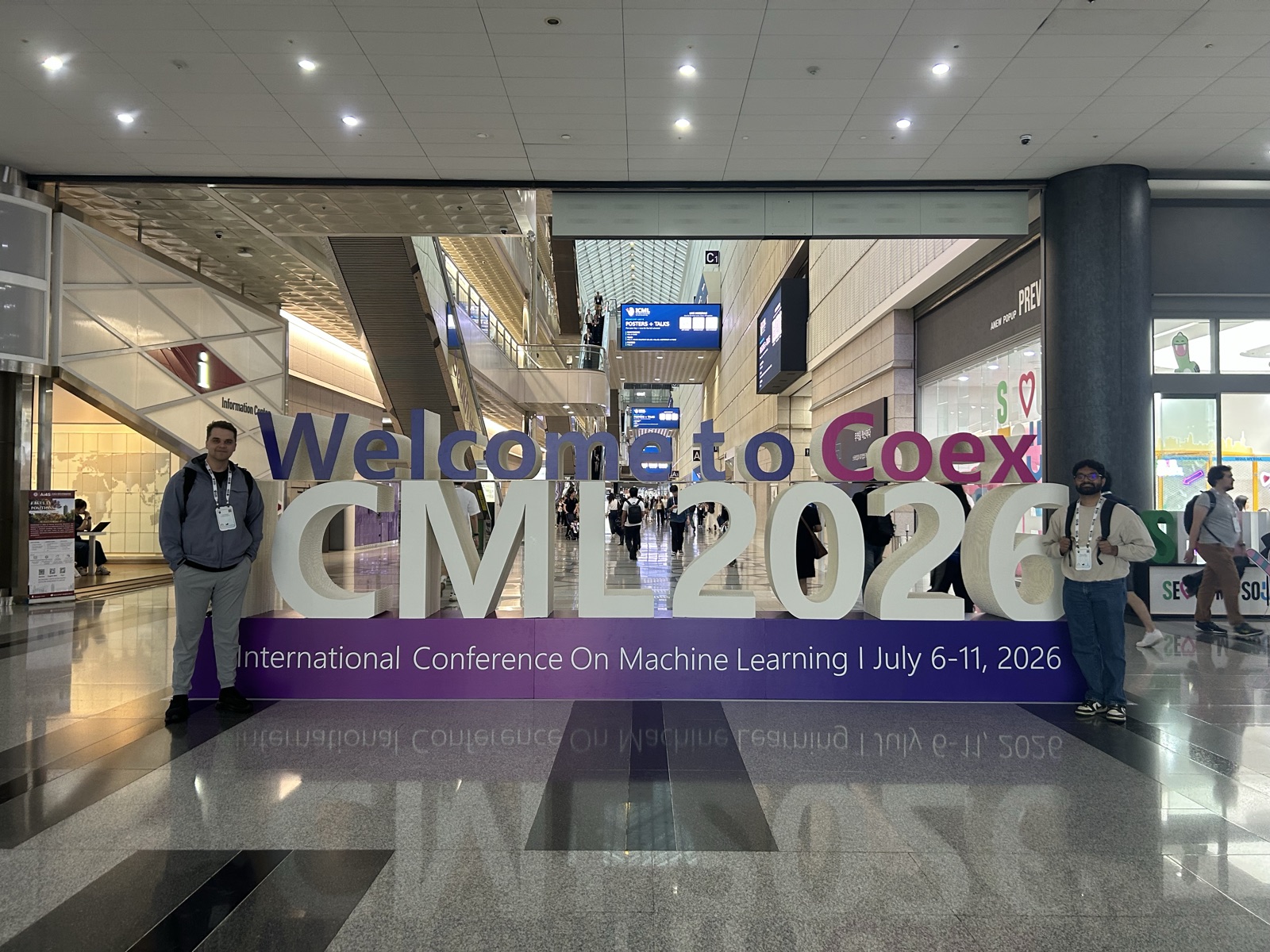 At ICML 2026, held at COEX in Seoul