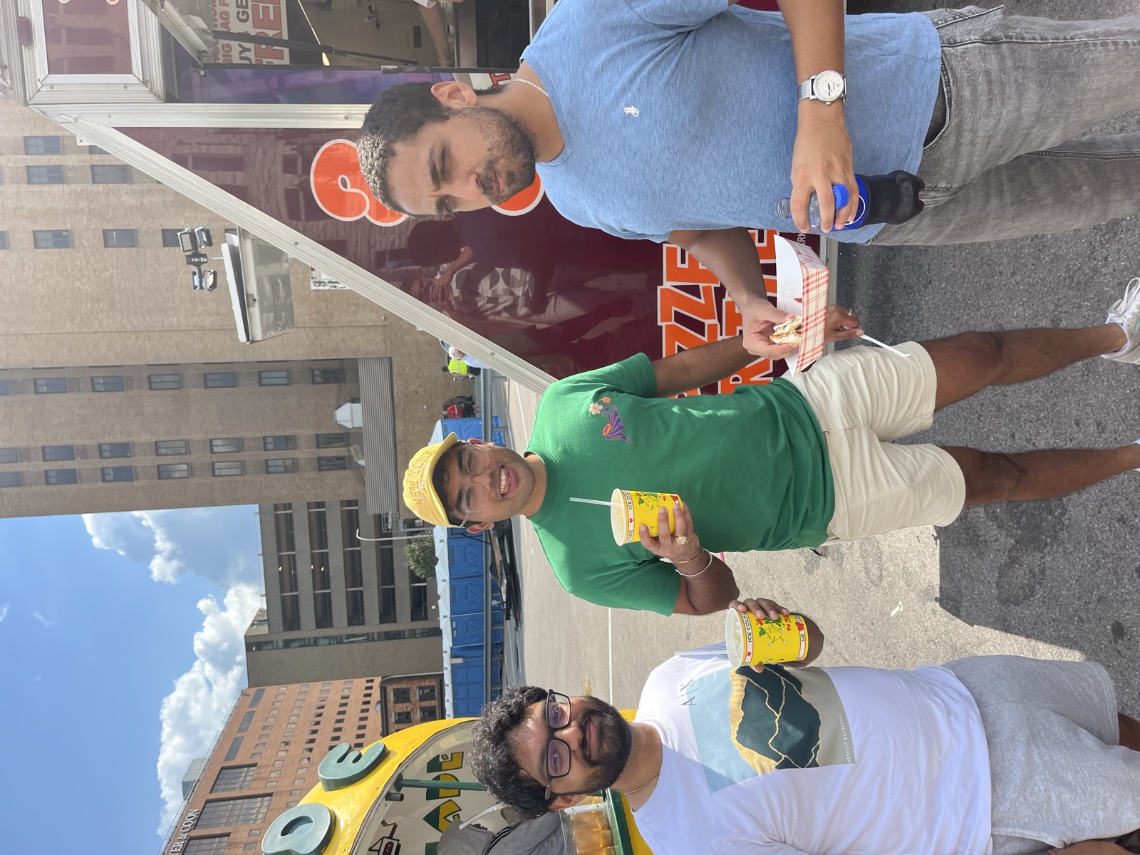 Food trucks in downtown Ithaca